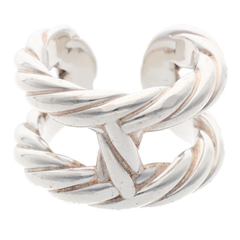 Hermes Pallard Silver Ring Men's 53 12