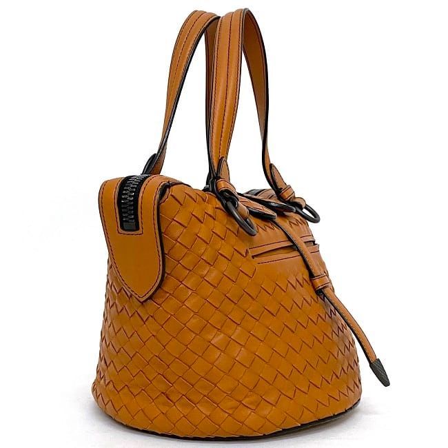 Bottega Veneta 2way Bag Tamboura Orange Camel