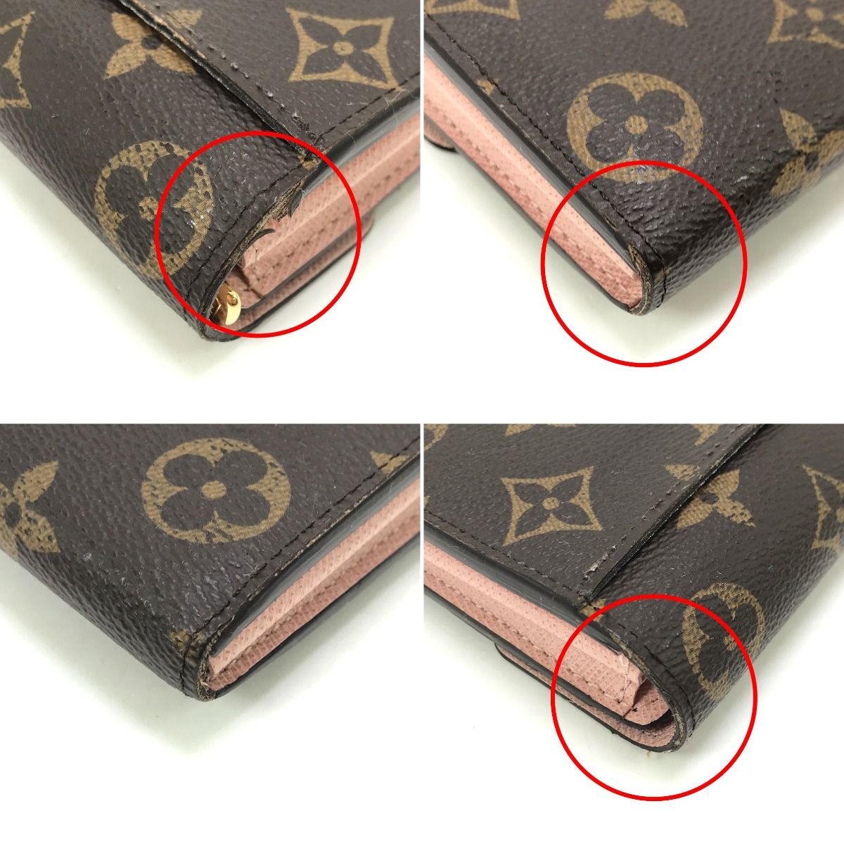 Louis Vuitton Bi-Fold Long Wallet Monogram Portefeuille Sarah