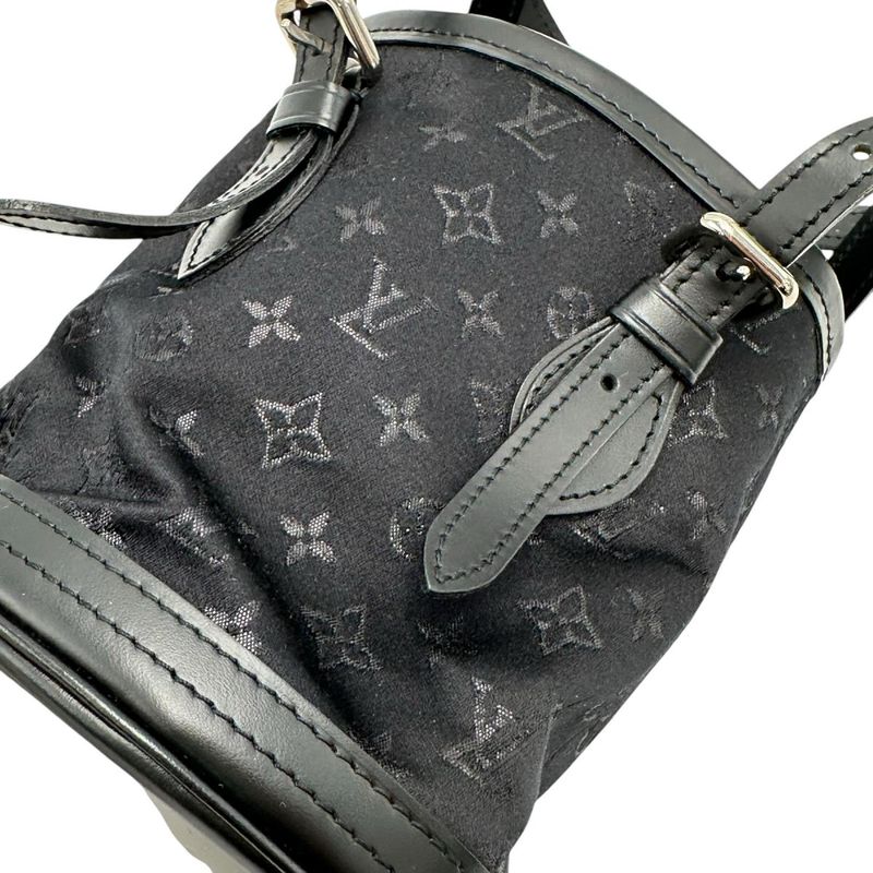 Louis Vuitton M92144 Monogram Satin Little Bucket Handbag Louis Vuitton Noir