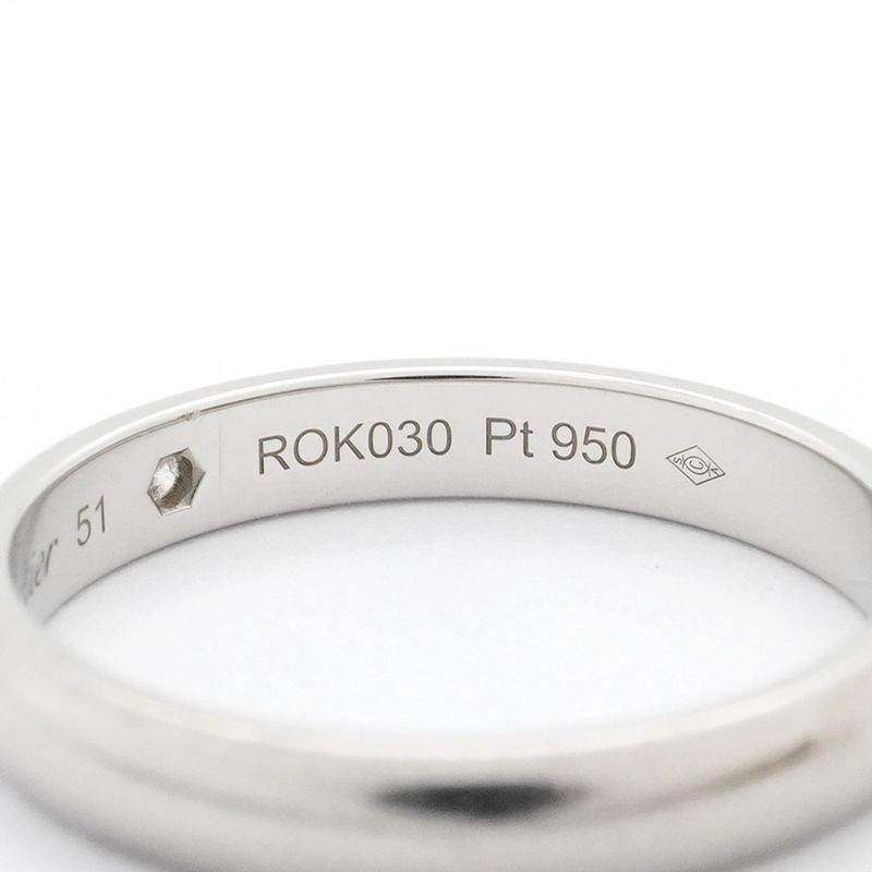 Cartier Ring C Deux 1PD Pt950 Platinum Diamond #51 Ladies