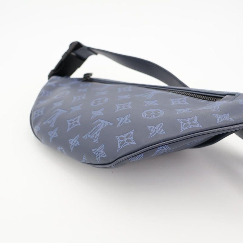 Louis Vuitton Bag Men's Monogram Shadow Discovery Bum Bag PM M45729