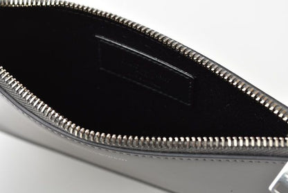 Unused Saint Laurent Paris Flap Pouch Clutch Bag Gray W20