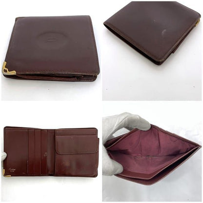 Cartier Fold Wallet Ec22900 Bordeaux Must Vintage