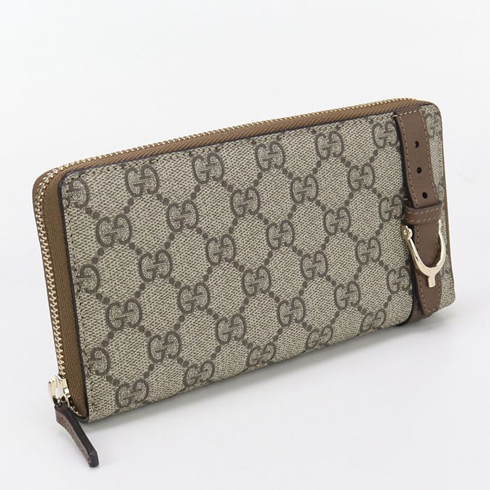 Gucci Zip Around Wallet GG Supreme 309758 Long Wallet Round Zipper GG Supreme