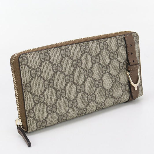 Gucci Zip Around Wallet GG Supreme 309758 Long Wallet Round Zipper GG Supreme