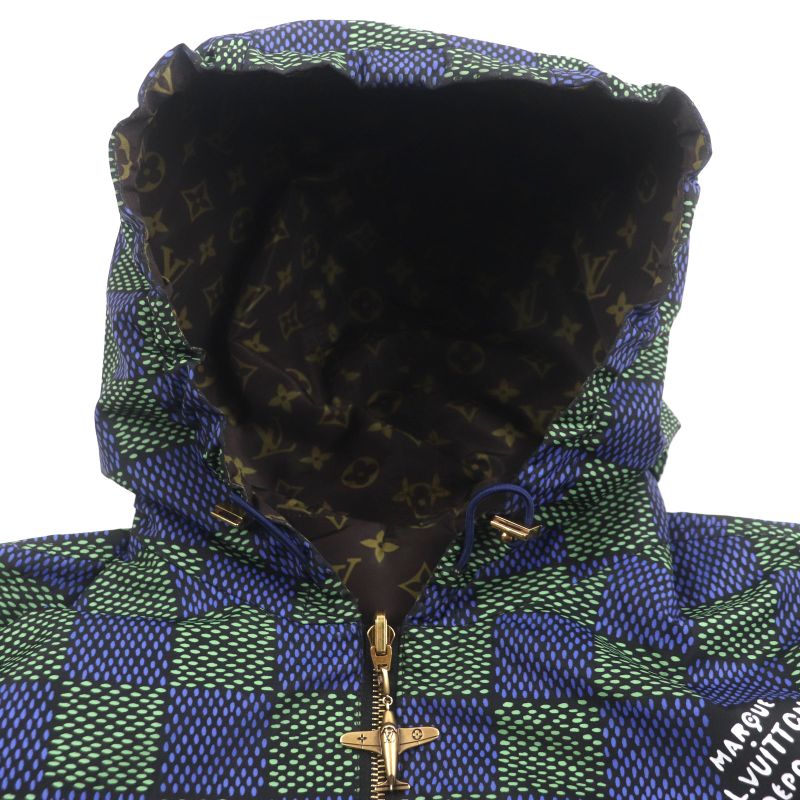  Louis Vuitton 2025 1ahbiu Monogram Damier Reversible Double Zip-up Windbreaker