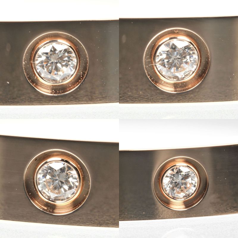 Cartier LOVE Classic Model #17 18K Pink Gold And 4P Diamonds Ladies 32.81g