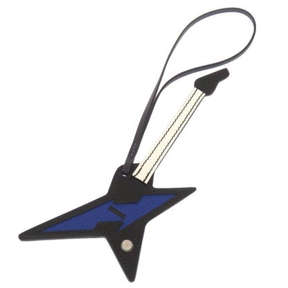 Hermes Lock Guitar Vota Delacto Chevre Chamkia Blue Royale Black Engraved B