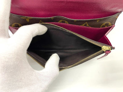 Louis Vuitton Monogram Portefeuille Emilie Zipper Long Wallet M41943 Brown ×