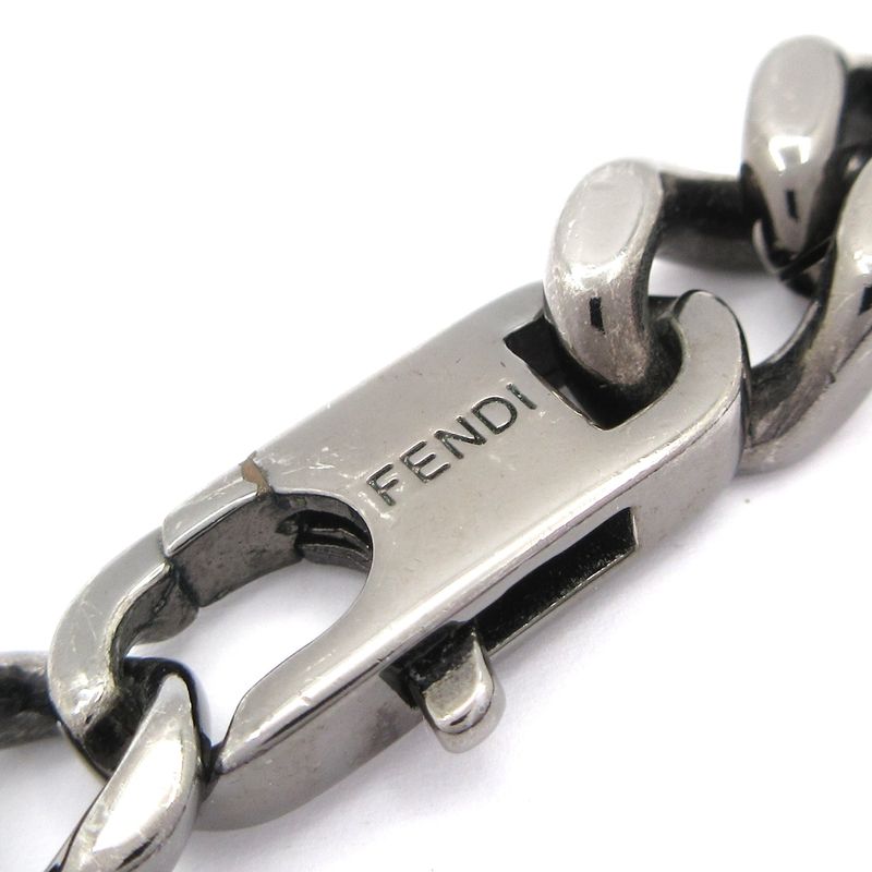 Fendi Necklace Baguette Black Chain