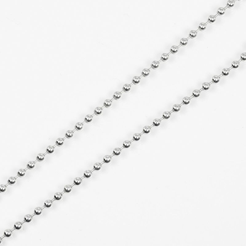 Tiffany & Co Atlas Bar Ball Chain Silver 925 Ladies 19.2g Necklace