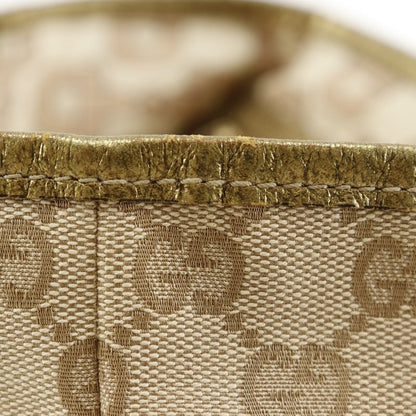 Gucci 139261 GG Canvas And Leather Brown Women's Handbag