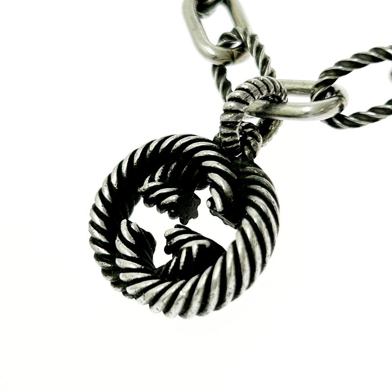 Gucci Silver Interlocking G Bracelet 15.1g 925 Engraved 368418 Bracelet