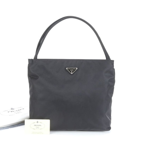 Prada Authenticity With Card Tessuto Nylon Triangle Logo Handbag Shoulder B6242