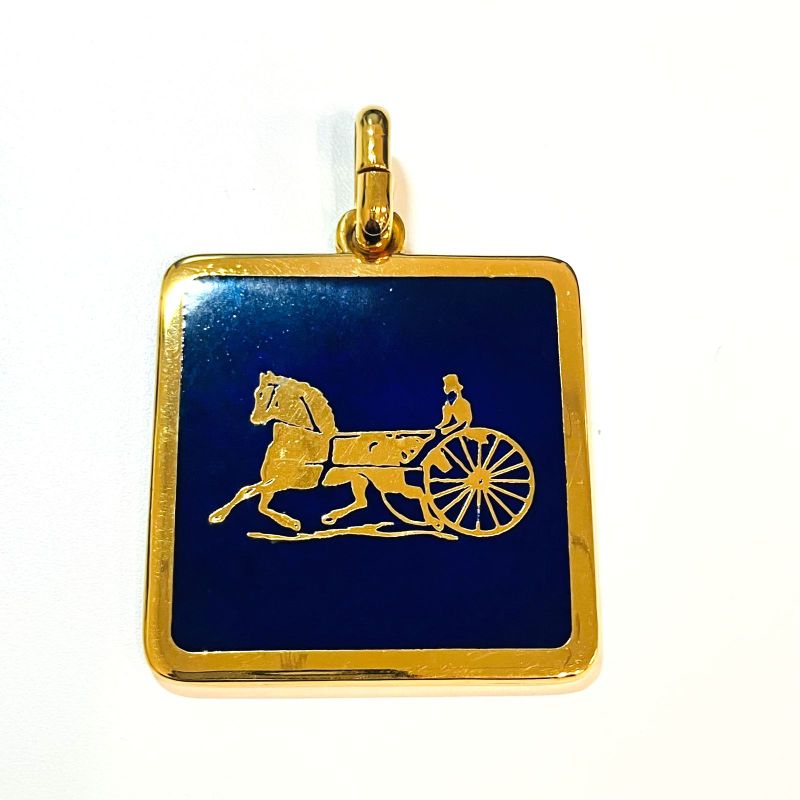 Celine Carriage Plate Carriage Plate Pendant Top Key Ring Mede In Italy : X2007