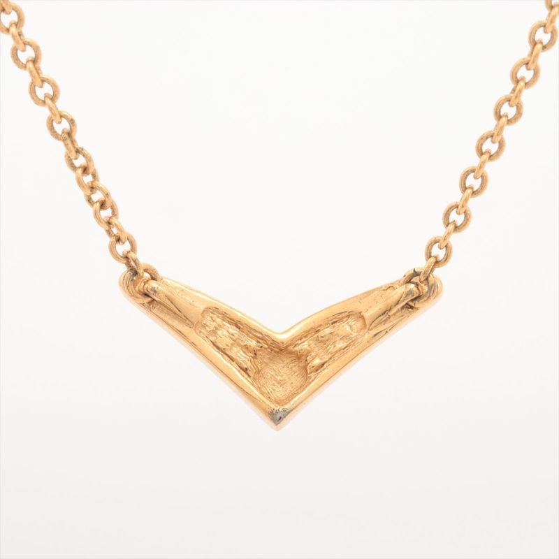 Christian DIOR Necklace GP With Rhinestones Gold
