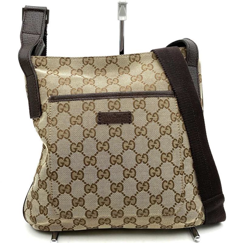 gucci 122793 Crossbody Shoulder Bag Beige/brown GG Canvas Branded