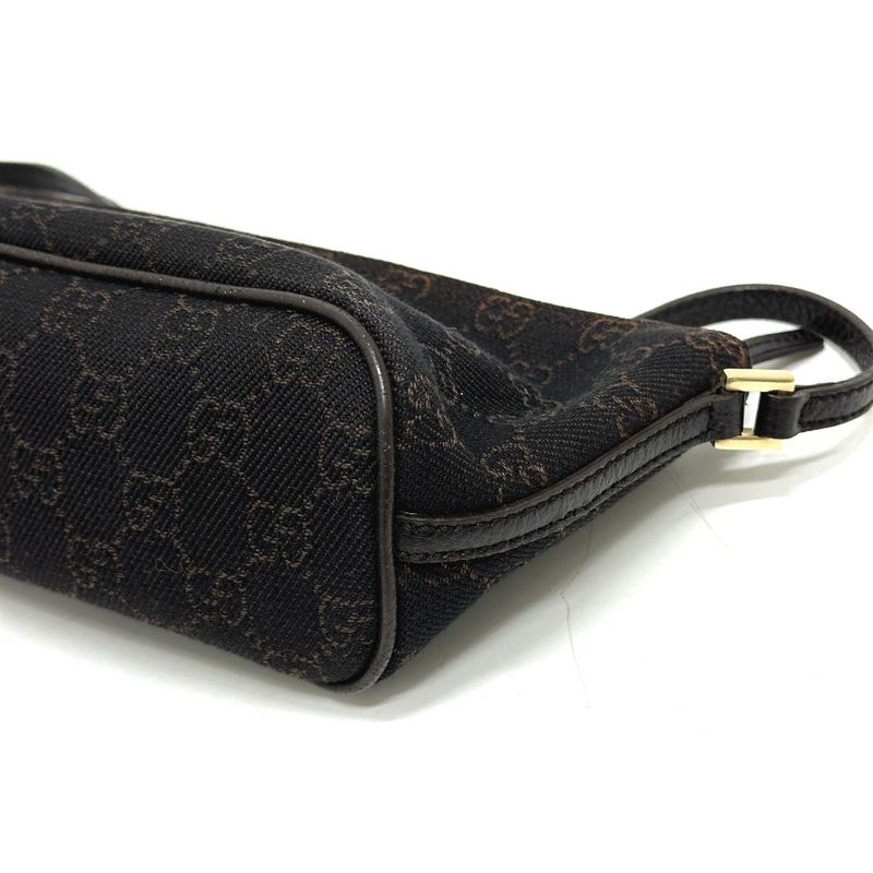 Gucci Accessory Pouch GG Pattern 257300 Canvas Brown
