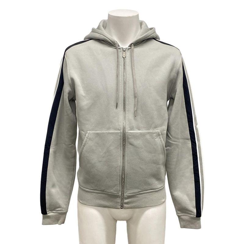 Hermes Hoodie Size XS Men's - H467780ha Light Gray X Black X White Long