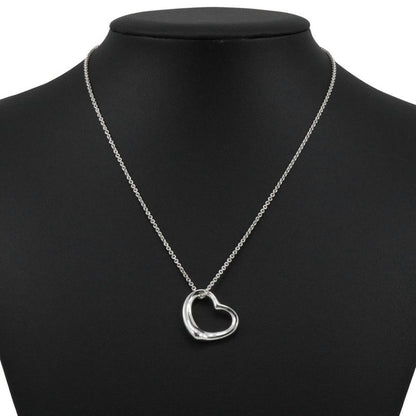 Tiffany & Co Open Heart Elsa Peretti 925 Silver Ladies 5.7g Necklace