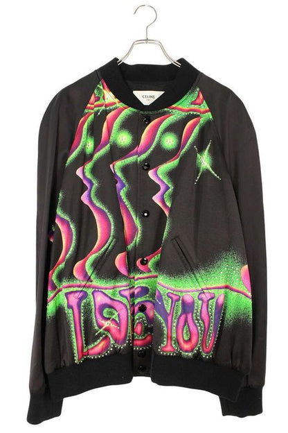 Celine 2v30h354q Satin Artist Teddy Blouson Men's 54