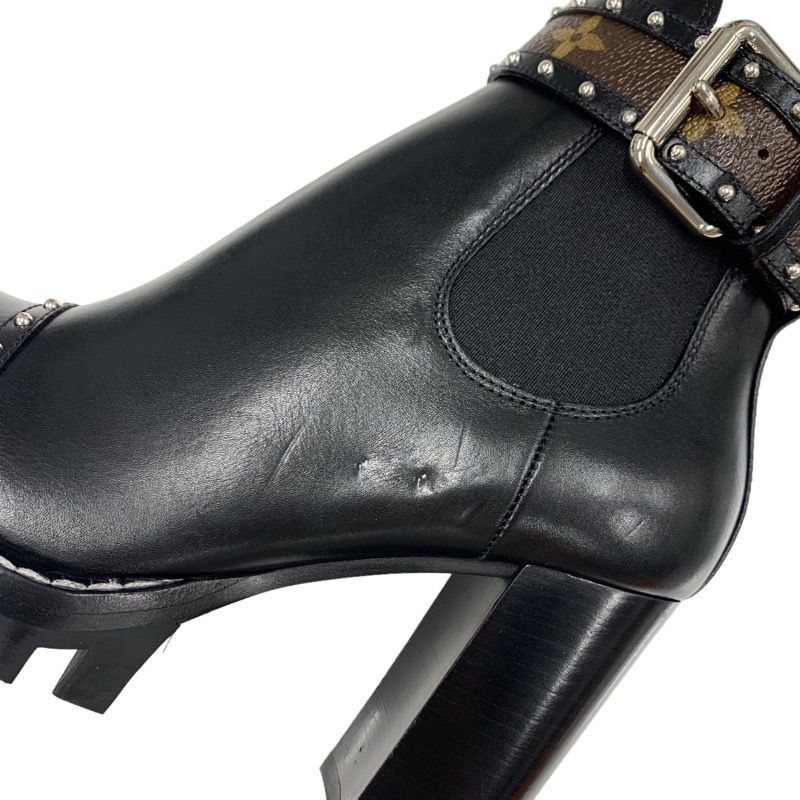 Louis Vuitton Star Trail Short Boots Ankle Boots Side Gore Studded Belt