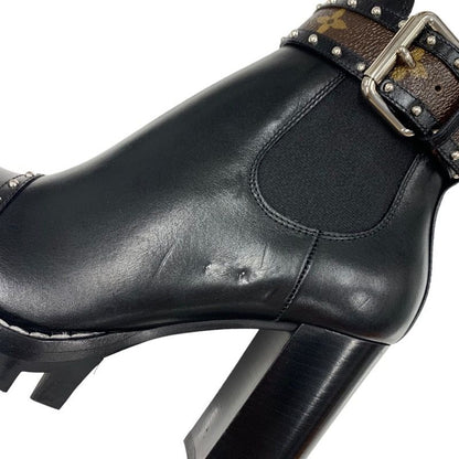 Louis Vuitton Star Trail Short Boots Ankle Boots Side Gore Studded Belt