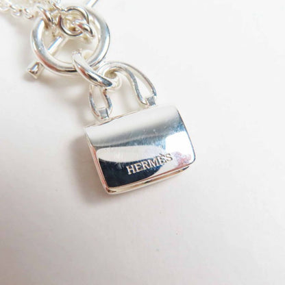Hermes Constance Amulet Necklace Pendant Ag925 Silver With Box And Storage Bag