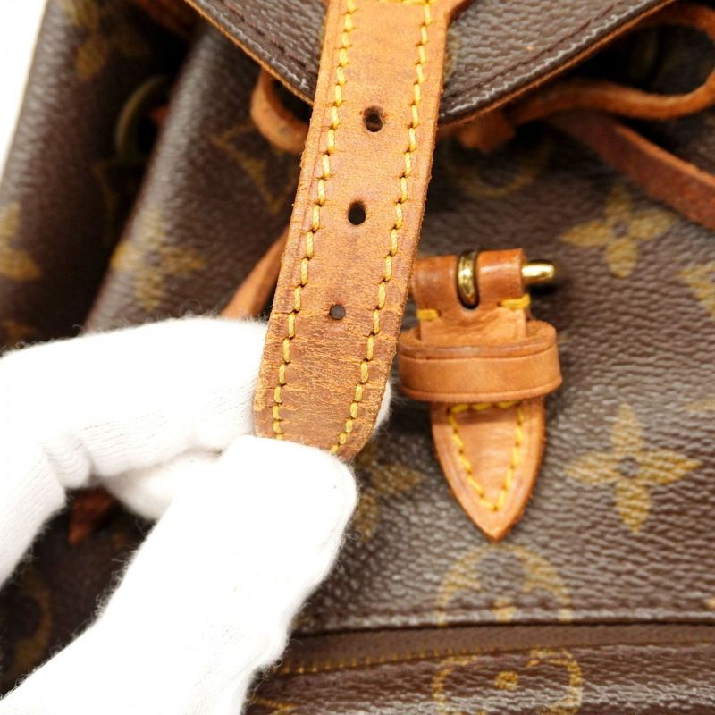 Louis Vuitton Backpack Daypack Monogram Mini Montsouris M51137 Brown Women's