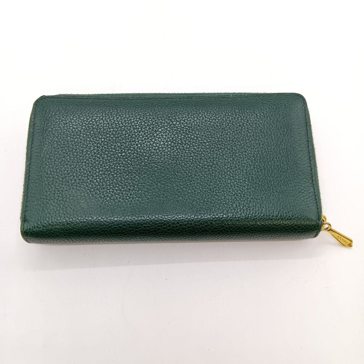 Gucci Zumi Round Zipper Long Wallet 570661 1147 Green