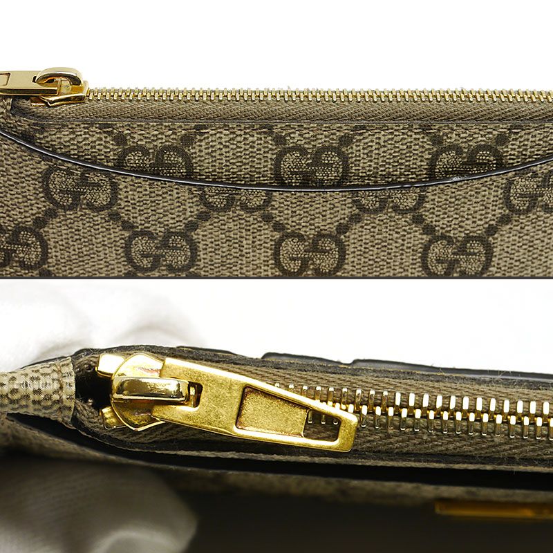 Gucci X Balenciaga Gucci X Balenciaga Zip Card Case 681701 GG Supreme Coin