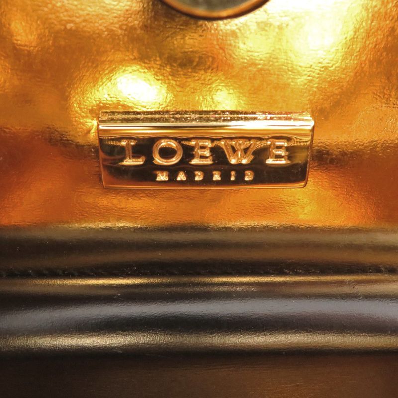 Loewe Vintage Anagram Suede/leather Black Handbag Black 1539 Loewe