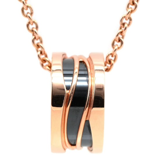 Bvlgari Bvlgari Necklace B-Zero1 Legend Necklace 18k Pink Gold Ceramic Pink