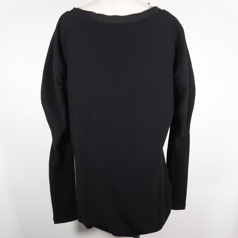 Prada Long Sleeve Rayon And Nylon NERO Black Women's Tunic