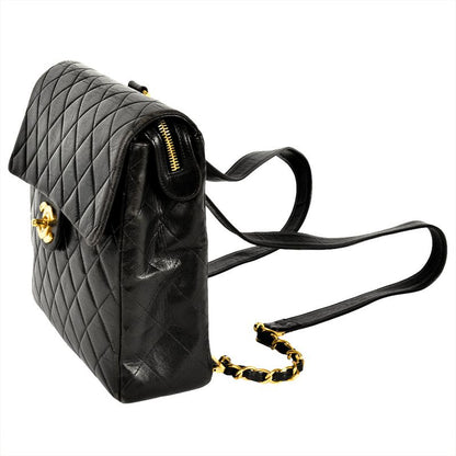 Chanel Matelasse Backpack Lambskin Gold Hardware Coco Mark Backpack