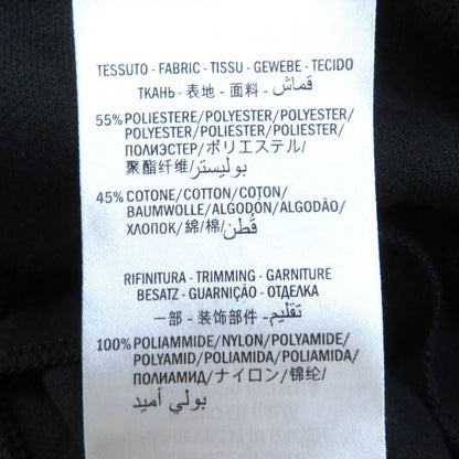 Gucci 502280 Logo Armline Half Zip Ruffled Hoodie Jacquard Dress Black S Made