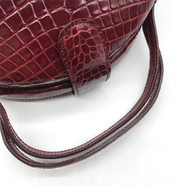 Loewe Leather Croco 2-Way Hand Bag