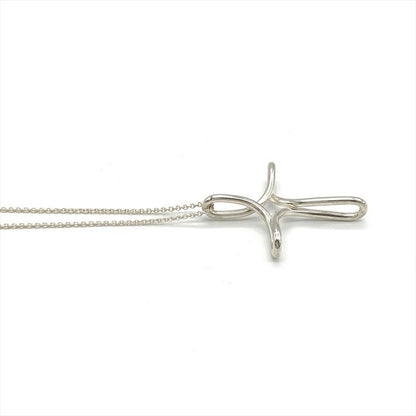 Tiffany & Co Tiffany & Co Infinity Cross Large Necklace Sv925 107g Silver Long
