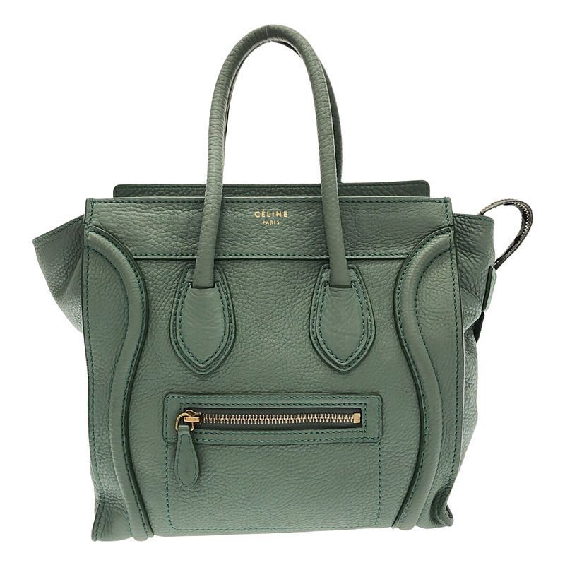 Celine - Luggage Micro Shopper Handbag - Green - Women's
