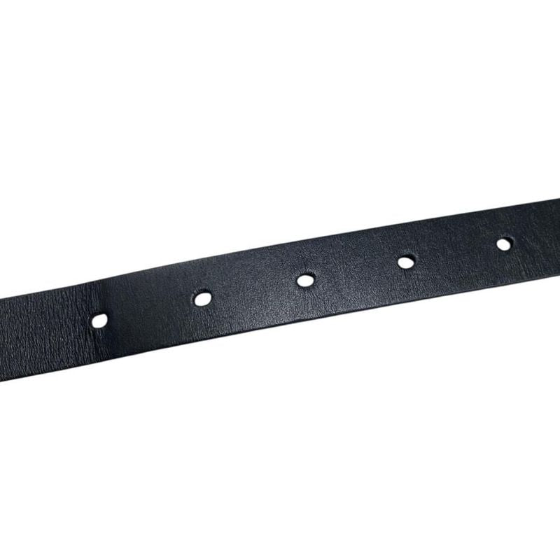 Christian Dior Belt CD Logo Rhinestone Leather Black Gold Hardware Christian