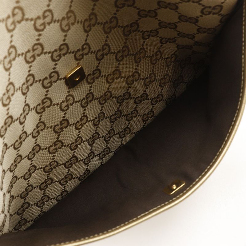 Gucci 145857 GG Canvas Beige Women Shoulder Bag