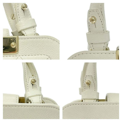 Chanel Matelasse Leather Click Label Shoulder Bag White 439887 Shoulder Bag