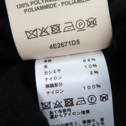 Hermes 24SS 4e2671d5 Wool Cashmere Embroidered Design Long Sleeve Knit Black 38