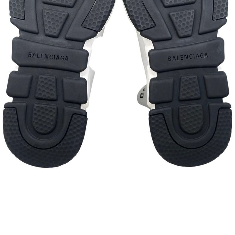 Balenciaga Sneakers Speed Trainers 549823 41 Size Knit Logo White Balenciaga