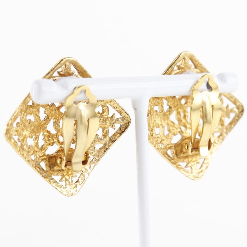 Chanel Coco Mark Gold Plated Ladies 14.3g Earrings