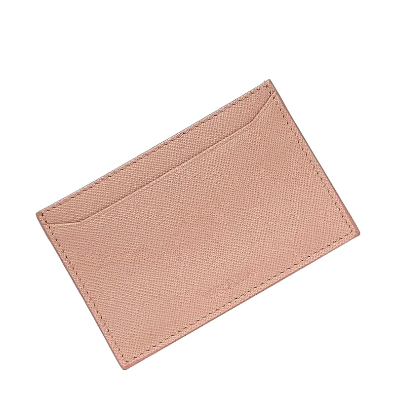 Prada Card Case Pink Ec20578 Excellent Condition Cles Zit Card