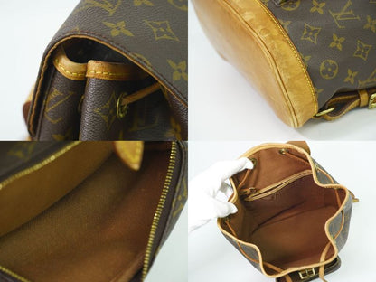 Authentic Louis Vuitton LV Montsouris MM Backpack Sac Backpack Monogram Brown