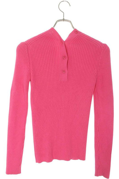 Balenciaga 626136 T3185 Ribbed Knit Button Design Cardigan Women's XS