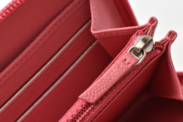 Chanel Wallet Chanel Long Wallet Round Zipper Rose CC Mark Coco Button